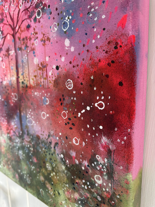 Wishpering Trees, deepedge canvas-taulu, 40 × 50 cm, akryyli