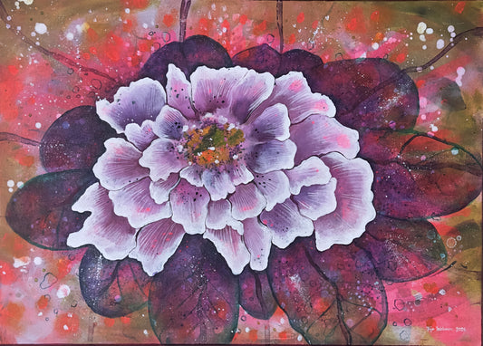 Bloom Within, canvas-taulu, 70 × 50 cm, akryyli