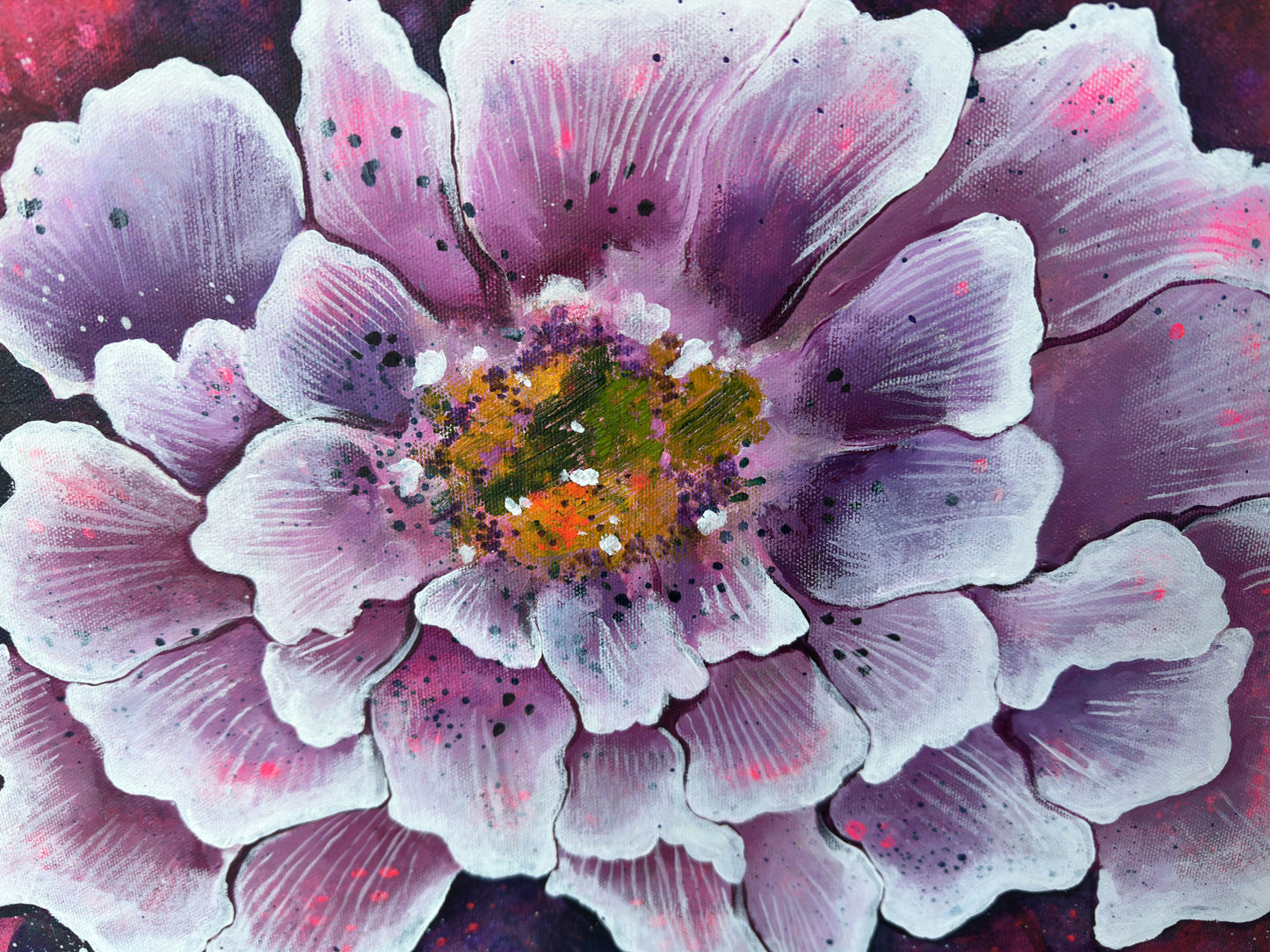 Bloom Within, canvas-taulu, 70 × 50 cm, akryyli
