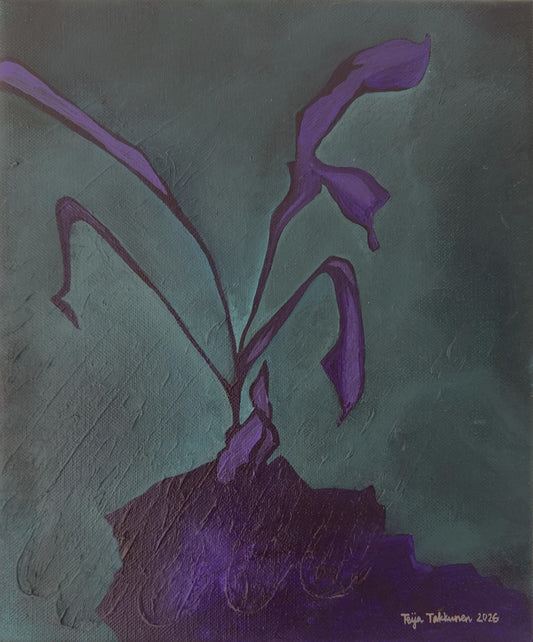 Dracaena, canvas-taulu, 25 × 30 cm, akryyli