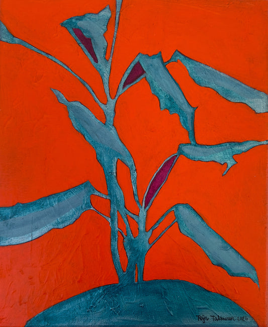 Dracaena II, canvas-taulu, 22 × 27 cm, akryyli