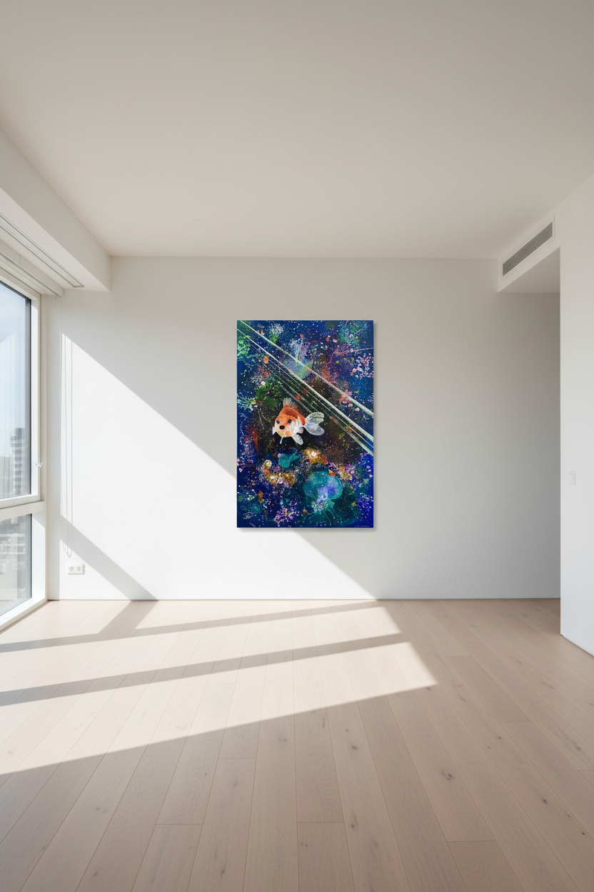 Sintti, canvas-taulu, 85 × 130 cm, akryyli