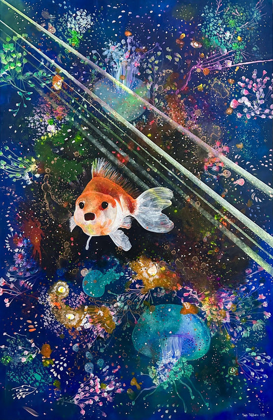 Sintti, canvas-taulu, 85 × 130 cm, akryyli