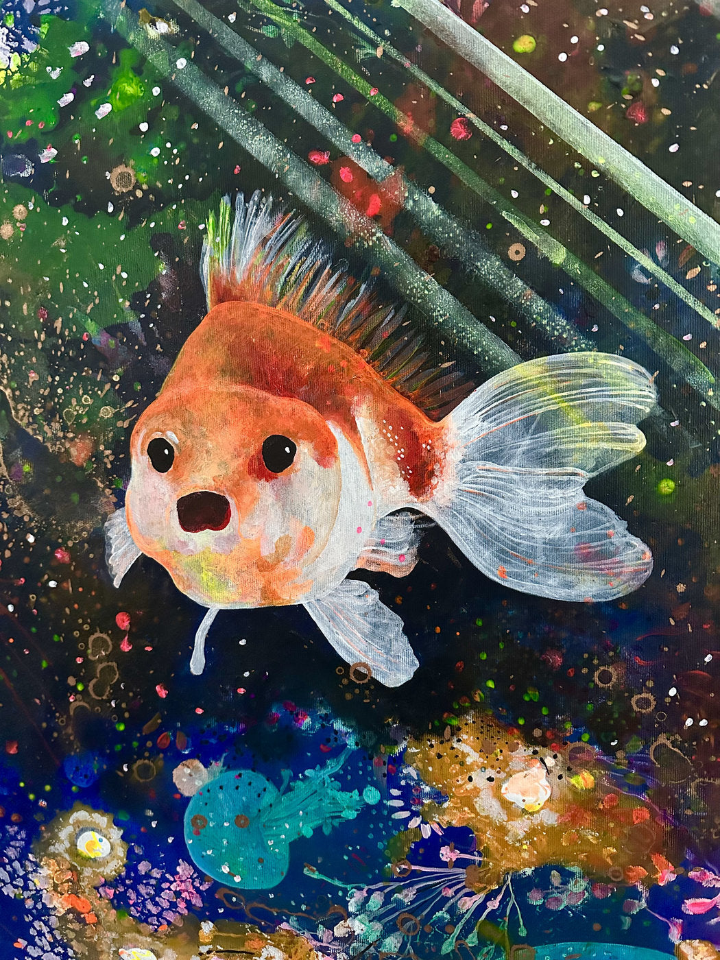 Sintti, canvas-taulu, 85 × 130 cm, akryyli