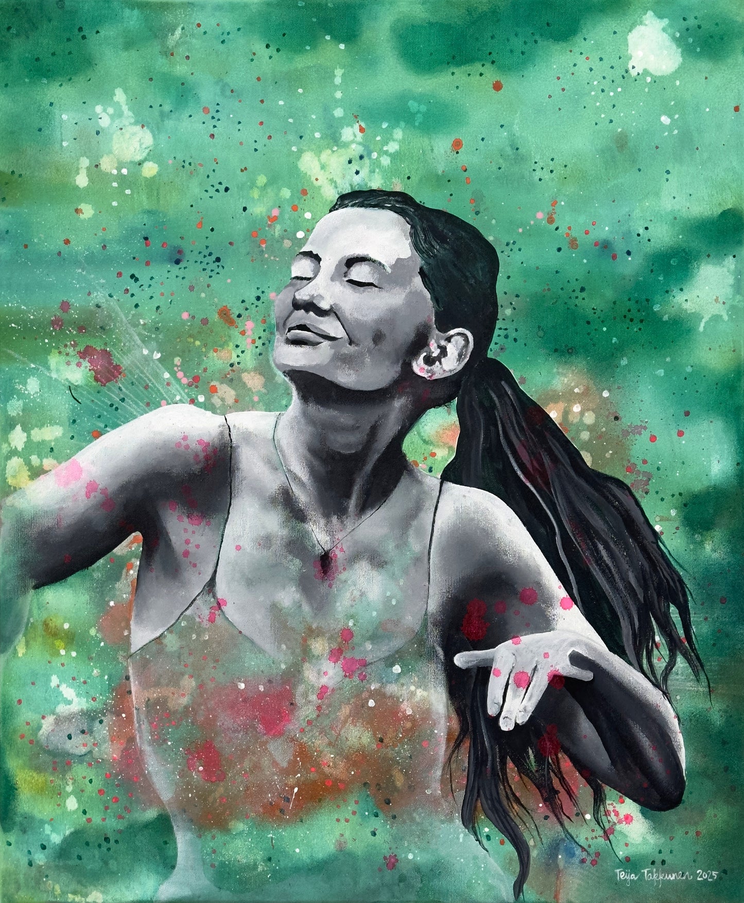 Euphoria, canvas-taulu, 54 × 65 cm, akryyli