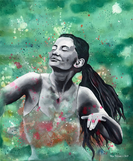 Euphoria, canvas-taulu, 54 × 65 cm, akryyli