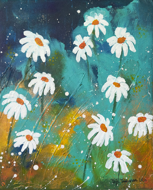 Kakkarat, canvas-taulu, 22 × 27 cm, akryyli