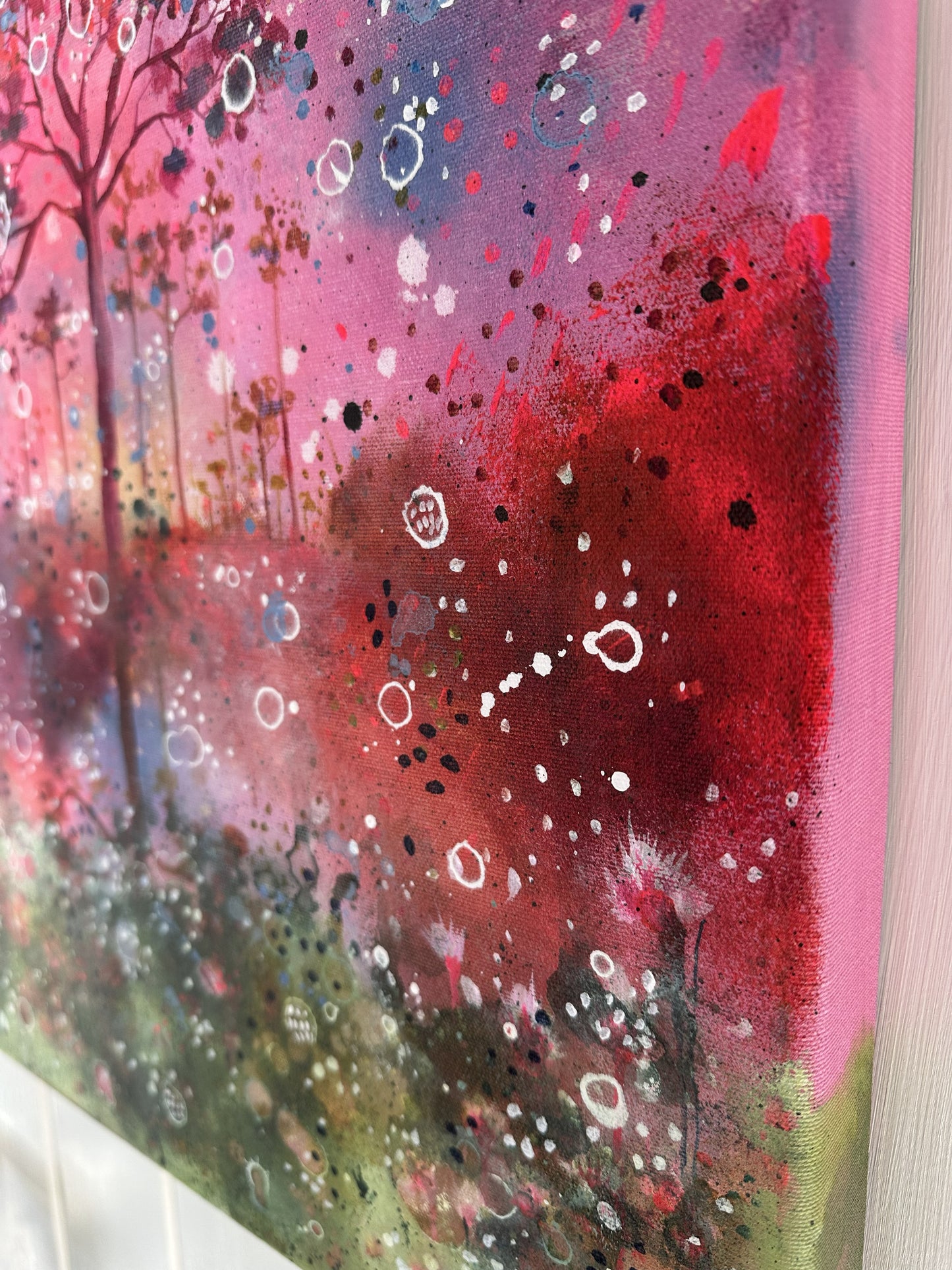 Wishpering Trees, deepedge canvas-taulu, 40 × 50 cm, akryyli